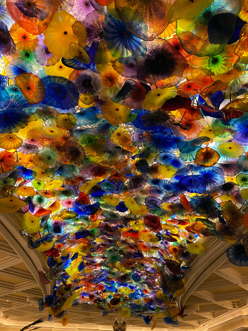 The Bellagio hotel entrance ceiling